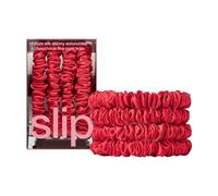 slip Skinny Scrunchies: Anti-piega, Anti-rottura, Slipsilk™ Design protegge i capelli delicati | Include 4 elastici in pura seta: rosso