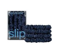 slip Skinny Scrunchies: Anti-piega, Anti-rottura, Slipsilk™ Design protegge i capelli delicati | Include 4 elastici in pura seta: blu navy