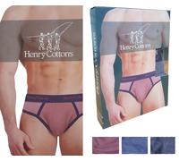 Slip uomo bielastico 3 o 6 pezzi HENRY COTTON'S HC/SU/A5 Cotone intimo fantasia