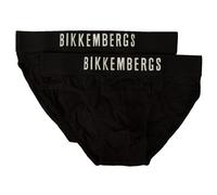 Slip Uomo Bikkembergs Confezione 2 Capi Elastico a Vista Cotone Elasticizzato Underwear Articolo BKK1USP10BI bi-Pack, Black, XL - EU XL - US L - FR 5