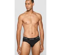 SLIP UOMO CALVIN KLEIN CONFEZIONE REGALO BIANCO NERO ELASTICO ESTERNO 3PZ