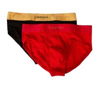 Slip uomo CALVIN KLEIN mutande confezione 2 capi elastico a vista logato cotone