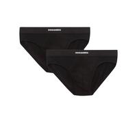 Slip Uomo Dsquared2 DCX200070 001 Twin Pack Brief Dsquared D2 Black confezione 2