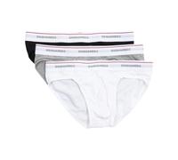 Slip Uomo Dsquared2 DCX300060 984 3-Pack Brief Dsquared D2 White/Grey/Black conf