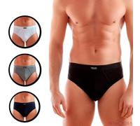 Coveri 6 Slip Uomo Enrico Cotone bielastico Elastico Interno Colore Nero Art. ES1002 (XL)