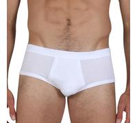 Slip Uomo in Puro Cotone Filo di Scozia Taglio Anatomico, Intimo Uomo in Cotone Elasticizzato, Made in Italy (Bianco, XXL)