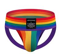 Slip Uomo Jockstrap Sostenitore Atletico Arcobaleno Intimo Sportivo Jockstrap per Palestra
