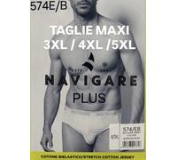 SLIP UOMO MISURE MAXI CALIBRATI NAVIGARE PLUS COTONE BIELASTICO TG 3XL 4XL 5XL