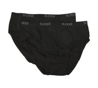 sloggi men Basic Midi 2P, Slip, Uomo, Nero (Black), 7