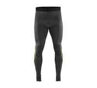 Slip XLIGHT, 100% lana merino, grigio scuro/giallo, L