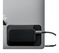Slipdrive - Custodia per disco rigido portatile per laptop - SSD Solid State Drive - Adesivo riutilizzabile - Custodia da trasporto per disco rigido esterno - Tasca (piccola, nero)