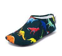Slipfree Scarpe antiscivolo per ragazze e ragazzi, leggere, morbide e confortevoli, unisex, per la spiaggia, con suola protettiva, ideali per vacanze, sport e casa, Ariel, età 9-18 mesi, Blu, X-Small