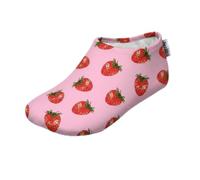 Slipfree Scarpe antiscivolo per ragazze e ragazzi, leggere, morbide e confortevoli, unisex, per la spiaggia, con suola protettiva, ideali per vacanze, sport e casa, Ariel, età 9-18 mesi, Rosa fragola