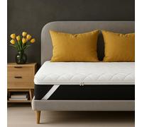 SLIPIO Coprimaterasso 110 x 180 cm | altezza 5 cm | Ergo+ ottimale adattamento del corpo | Rivestimento traspirante e lavabile in lavatrice | ipoallergenico | Trapuntato | di alta qualità