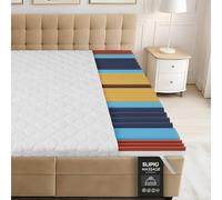 SLIPIO Topper Materasso 120x190 cm | 6cm Alto | 5 Zone Massaggio Ergo+ | Adattamento Ergonomico del Corpo | Fodera Traspirante e Lavabile | Topper Ipoallergenico