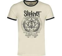 Slipknot All Hope Is Gone Unisex T-Shirt Ringer Panna S 100% Cotone Regular