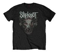 Slipknot Bambini/Kids T-shirt in cotone di capra infetta, Nero , 11-12 Anni