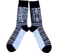 Slipknot Calzini Barcode Band Logo Nuovo Ufficiale Uomo Nero (Uk Size 7.5 - Size One Size