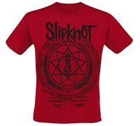 Slipknot Blurry Uomo T-Shirt Rosso Scuro 100% Cotone Regular