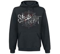Slipknot des Moines Uomo Felpa con Cappuccio Nero XXL 50% Cotone, 50% Poliestere Regular