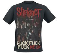 Slipknot Fuck Me Up Unisex T-Shirt Nero 100% Cotone Regular
