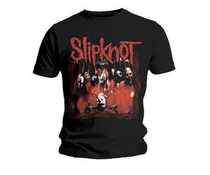 Slipknot Group Shot Corey Taylor Joey Jordison autorizzato Uomo maglietta