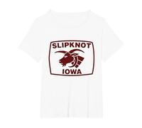 Slipknot Iowa Goat Grafica Maglietta, Donna Plus-Size, Bianco, 1X