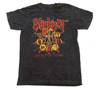 Slipknot Kids T Shirt Liberate Band Logo New Official Black Dye Wash, Nero, S (6 Anni)