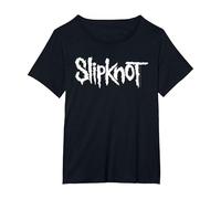 Slipknot - Logo Ufficiale Tinta Unita Maglietta, Donna Plus-Size, Nero, 5X