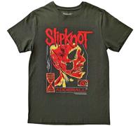 Slipknot Maglietta Zombie Back Print Unisex Green L