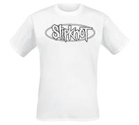 Slipknot Numbers Uomo T-Shirt Bianco M 100% Cotone Regular