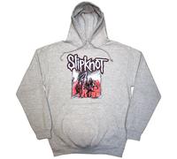 Slipknot Self-Titled (Back Print) Grey M Felpa con cappuccio