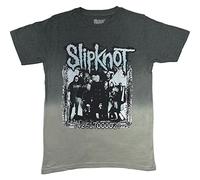 Slipknot T Shirt Barcode Photo Band Logo Nuovo Ufficiale Unisex Dip Dye Grigio Size L