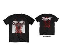 Slipknot - T-Shirt # L Unisex Black # Devil Single - Logo Blur
