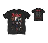 Slipknot - T-Shirt # M Black Unisex # Prepare For Hell 2014-2015 Tour