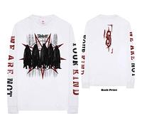 Slipknot Whiskey T-shirt maniche lunghe Shrouded Group Unisex XXL Bianco