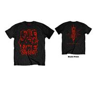 Slipknot Whiskey T-shirt WANYK Unisex nera con patch rosso XXL