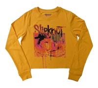 Slipknot The End, So Far Barcode (Back Print) Yellow M Donna Maglietta