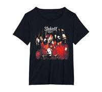 Slipknot Ufficiale Self Titled Maglietta, Donna Plus-Size, Nero, 5X