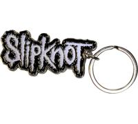 Rock Off officially licensed products Slipknot Bianca Logo Nero Border Band Logo Portachiavi Keychain