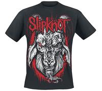 Slipknot White Logo Unisex T-Shirt Nero 100% Cotone Regular