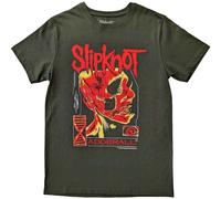 Slipknot Zombie Back Print Green L Maglietta