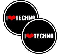 Slipmat della Factory I Love Techno Slipmat, 2 pezzi