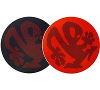Slipmat della Factory plastikman NERO/ROSSO Dots Slipmat, 2 pezzi