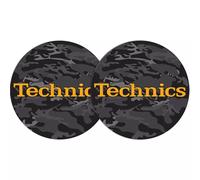 SLIPMAT-FACTORY TECHNICS ARMY BLACK-ORANGE - Coppia panni sottodisco per DJ NEW