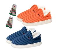 Slipper Booties for Women Men, 2026 NEW Upgraded Cozy Cloud Stylish Slipper Winter, Autumn Fuzzy Warm Plush Lining. (2Pcs-c,4-5 Women/2.5-3.5 Men)