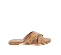 SLIPPERS DONNA ALVIERO MARTINI SIMILPELLE GEO BEIGE 1836 0371 Sandali Ciabatte Beige FONDO GOMMA 1.5 CM (Beige, Sistema Taglie Calzature EU, Adulto, Donna, Numero, Media, 35)