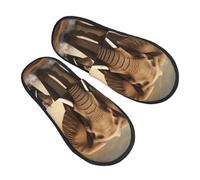 Slippers Elefante E Cucciolo Di Elefante Antiscivo Cotone Pantofole Moda Ciabatte Per Unisex Hotel Casa L