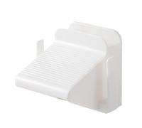 Slippers Hanger, Wall Mount Organizer, Shoe Storage Rack, Compact Foldable Design, Strong Adhesive Backing, Bathroom Rv Entrance Use, 4.72x4.72x4.25 Inches White 1-Pack