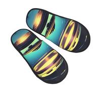 Slippers La Navicella Spaziale Scende Stampato Moda Scarpe Da Casa Lavabili Pantofole Per Casa Hotel Esterno L